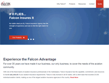 Tablet Screenshot of falconinsurance.com