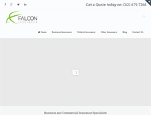 Tablet Screenshot of falconinsurance.co.uk